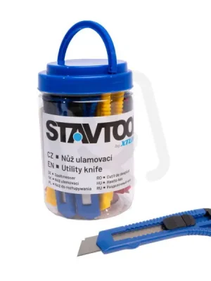 Akce Sada ulamovacích nožů 18 mm 12 ks STAVTOOL P19120