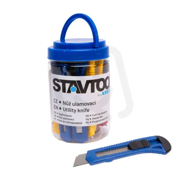 Akce Sada ulamovacích nožů 18 mm 12 ks STAVTOOL P19120