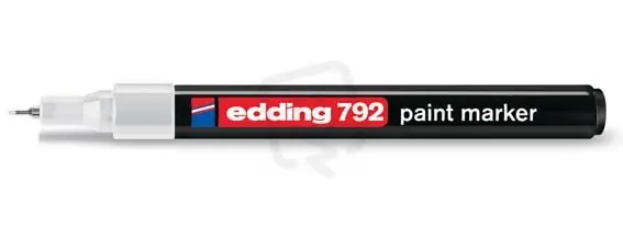 Must-Have EDDING 792 bílá Permanentní pero s kulatým hrotem 0,8mm/bílá(EDDING 780 bílá)