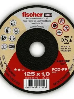 Řezný kotouč FCD-FP 125x1,0x22,2 FISCHER 531711 Speciální Cena