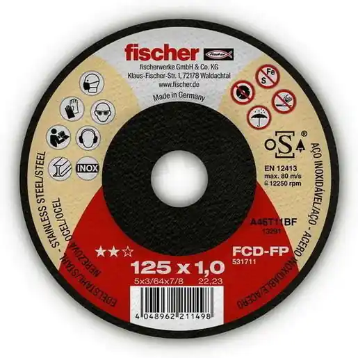 Řezný kotouč FCD-FP 125x1,0x22,2 FISCHER 531711 Speciální Cena