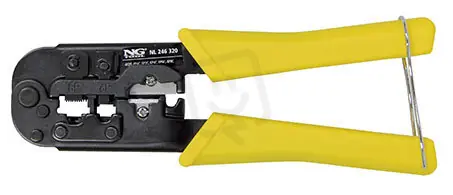 Kleště lisovací DAT konektory RJ45, RJ12, RJ11, RJ10 N.G. ELEKTRO NL 246 320 Oblíbený