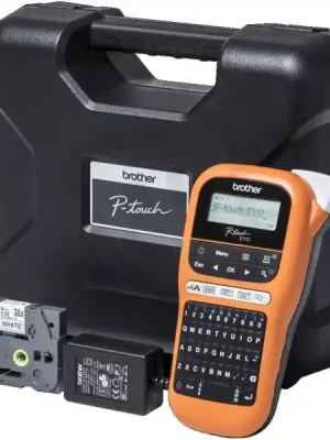 Páska PTE110VPYJ1 Elektronický štítkovač BROTHER pro pásky TZe šíře 6-12mm, kufr Vrácení Zdarma