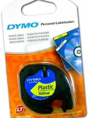 Novinka S0721570 59423 DYMO páska LETRA TAG samolepicí plastová šíře 12mm,návin 4m,žlutá