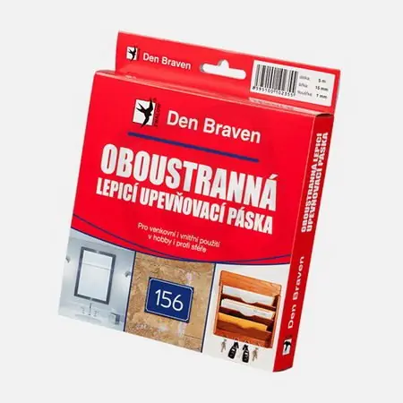 Nakupujte Hned Oboustranně lepicí upev. páska 19x1mmx5m RL v krabičce DEN BRAVEN B5262RL