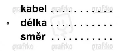 Speciální Cena Grafiko 7.0232.P IDMP 70x30 ID štítek kabel/délka/směr