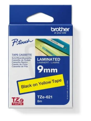 Páska BROTHER TZe-621, žlutá/černá (9mm, laminované) Cenově Výhodný