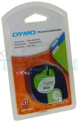 S0721500 59421 DYMO páska LETRA TAG samolepicí papírová šíře 12mm,návin 4m,bílá Nová Kolekce