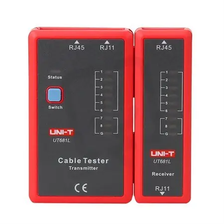 Speciální Cena Tester kabelu UNI-T UT681L (RJ45, RJ11)