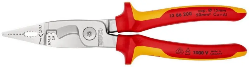 Elektroinstalační kleště 200 mm KNIPEX 13 86 200 Levný