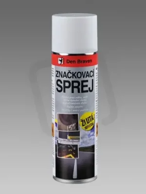 Ověřený Značkovací sprej 500ml Žlutá DEN BRAVEN TP00005