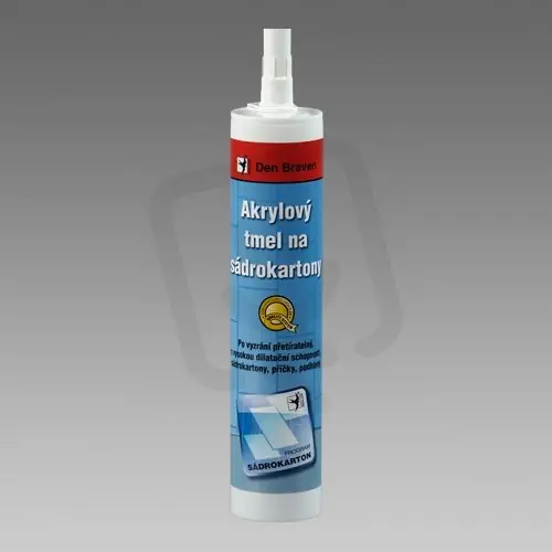 Akrylový tmel na sádrokartony 280 ml bílá DEN BRAVEN 20102BD Novinka