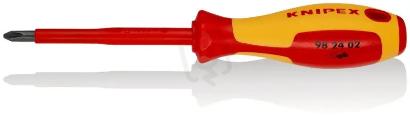 Šroubovák na šrouby s křížovou drážkou Phillips 212 mm KNIPEX 98 24 02 Rychlé Dodání