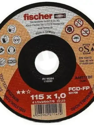 Řezný kotouč FCD-FP 115x1,0x22,2 FISCHER 531709 Akční Cena