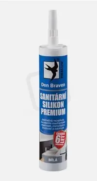 Sanitární silikon 280ml bílý PREMIUM DEN BRAVEN 30212PM Výprodej
