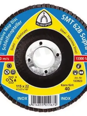 Kotouč lamelový SMT624 125mm,zr. 120 NEREZ/OCEL KLINGSPOR KL322776 Vysoce Kvalitní