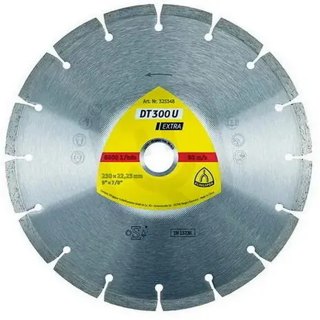 Kotouč diamantový segmentový DT300U 125x22,2 KLINGSPOR KLD325346 Výhodná Nabídka
