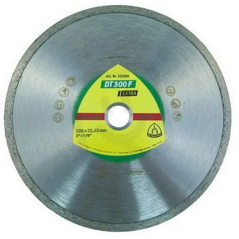 Originální Kotouč diamantový plný DT300F 200x25,4 KLINGSPOR KLD325454