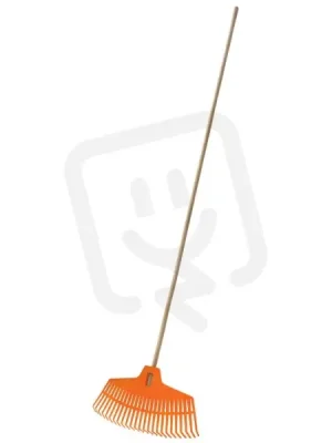 Hrábě plast. s dřev. násadou oranžové, R585 PROSPERPLAST P90804 Vysoce Kvalitní