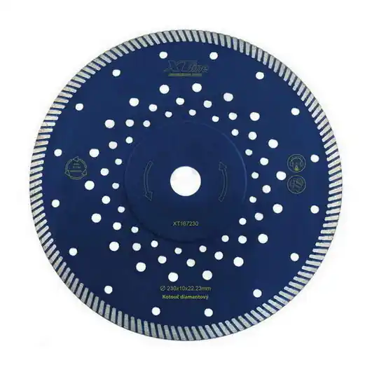kotouč diamantový řezný turbo Fast Cut, 115x2.2x10x22,2mm, XTLINE XT167115 Tovární Cena
