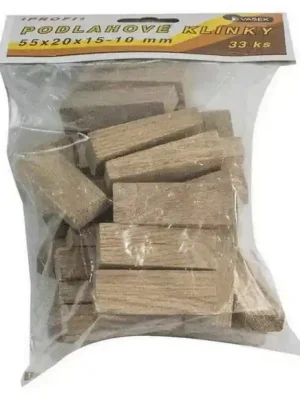 Cenová Bomba Klínky podlahové 55x20x15-10 balení 33ks VAŠEK Z1090221