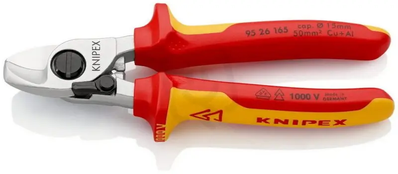 Vrácení Zdarma Kabelové nůžky s otevírací pružinou 165 mm KNIPEX 95 26 165