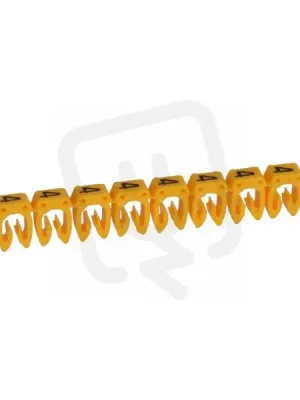Sezónní Sleva CAB3 PÁS ZNAČEK 4 BÍLÁ NA ŽLUTÉM POZADÍ 30KS, KABELÁŽ DO 1,5MM2 LEGRAND 038214