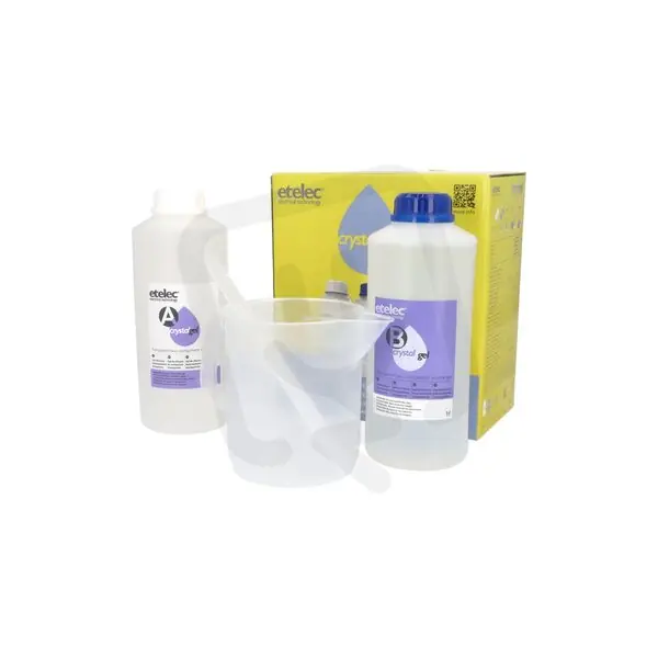 Gel dvousložkový CRYSTALGEL (2 litry-2x láhev po 1l) čirý zalévací bez expirace Novinka