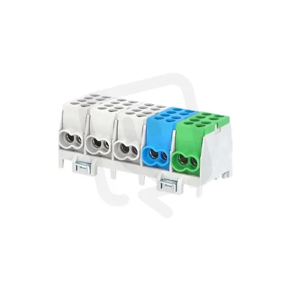 Rozbočovací svorkovnice HLAK 25 5/10 S 100A 5pól. AL/CU IP20 3xŠ/M/Z na DIN Výprodej