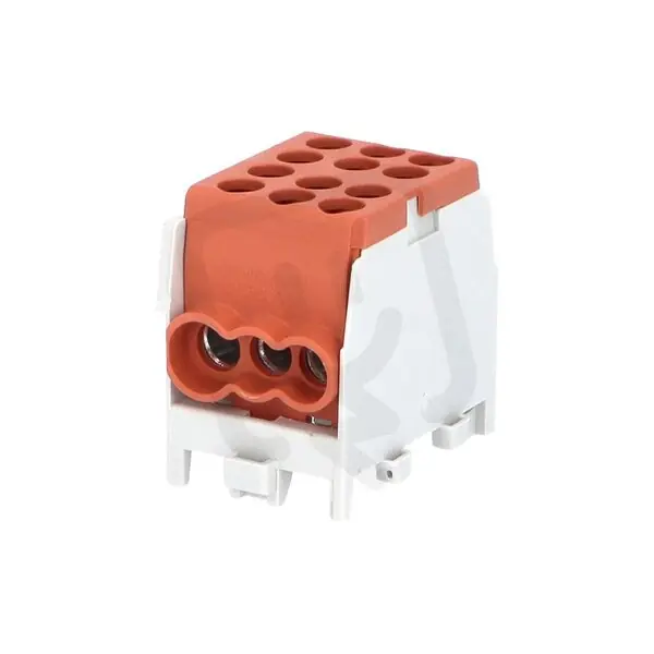 Top Prodej Rozbočovací svorkovnice HLAK 25 1/4 M2 100A 1pól AL/CU IP20 hnědá na DIN 1010285