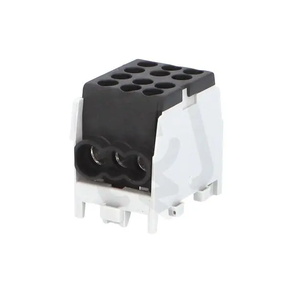 Rozbočovací svorkovnice HLAK 25 1/4 M2 100A 1pól AL/CU IP20 černá na DIN 1010286 Koupit Online