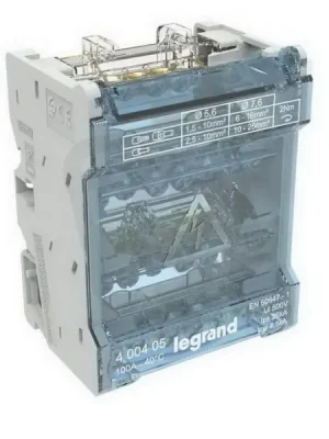 Akce MODULÁRNÍ ROZBOČOVACÍ SVORKOVNICE 4P 100A 4MODULOVÝ LEGRAND 400405