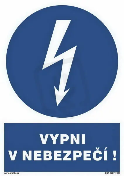 Vypni v nebezpečí, fólie 105x74, 2.21-01.SB Koupit Online