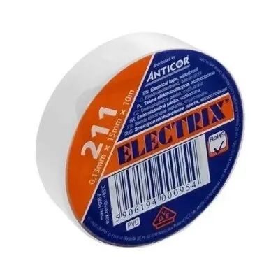 Hit Sezóny Izolační páska ANTICOR 211 PVC 19x10x0,13 bílá