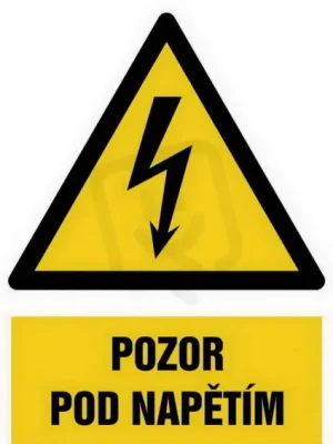 Sezónní Sleva Pozor - pod napětím, fólie 148x105, W012-11.SC