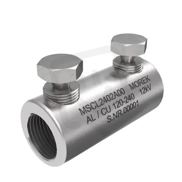 Poslední Šance Kabelová spojka MSCL240 Al/Cu 120-240mm2, 2x Al šroub, 12 kV MOREK MSCL2402A00