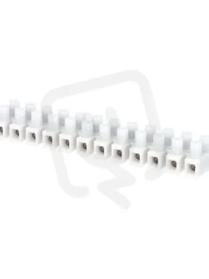 Přístrojová svorkovnice PA10PS, 12x1÷6mm2, T85, PP, bílá ELEMAN 1101041 Nová Kolekce