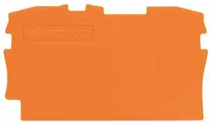 Koncová bočnice a separátor Tloušťka 0,8mm oranžová WAGO 2002-1292 Dokud Zásoby Vydrží