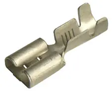 Mosazná objímka cínovaná, průřez 0,5-1,5mm2/6,3x0,8mm (PK1,5-F608-V) MOC 1,5-68 Oblíbený