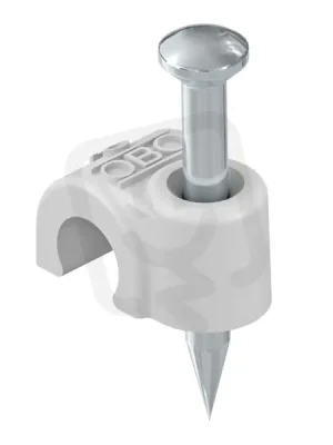 OBO 2004 18 LGR Příchytka ISO-Nagel-Clip, 4mm, L18, světle šedá Polypropylén, PP Tovární Cena
