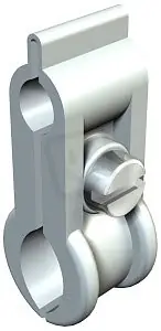OBO 4024 9-16 Příchytka napínacího drátu, 9-16mm, světle šedá Polystyrol, PS Ihned K Objednání