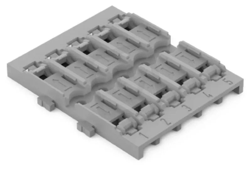 Ihned K Objednání Upevňovací adaptér 5x pro spojovací svorku Inline s páčkou šedá WAGO 221-2525