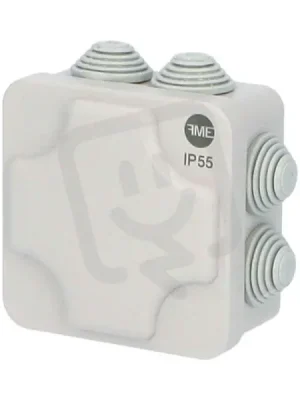 Krabice SolidBOX 68002 IP55 102x102x47mm plné víko stupň. vývodky (7x) FAMATEL Zlevněný