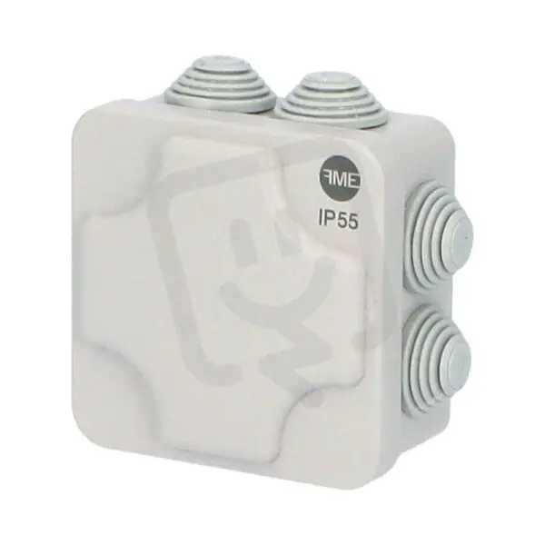 Krabice SolidBOX 68002 IP55 102x102x47mm plné víko stupň. vývodky (7x) FAMATEL Zlevněný