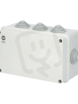 Akce Krabice SolidBOX 68072 IP55 198x139x82mm plné víko stupň. vývodky (8x) FAMATEL