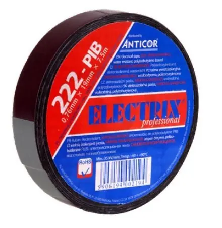 Finální Výprodej Samovulkanizační izolační páska ANTICOR 222 PIB 25x3,5x0,76