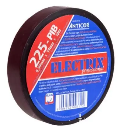 Oblíbený Samovulkanizační izolační páska ANTICOR 225 PIB 25x 5x0,5