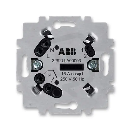 Přístroj spínací pro univerzální termostat nebo spínací hodiny ABB 3292U-A00003 Víkendová Akce