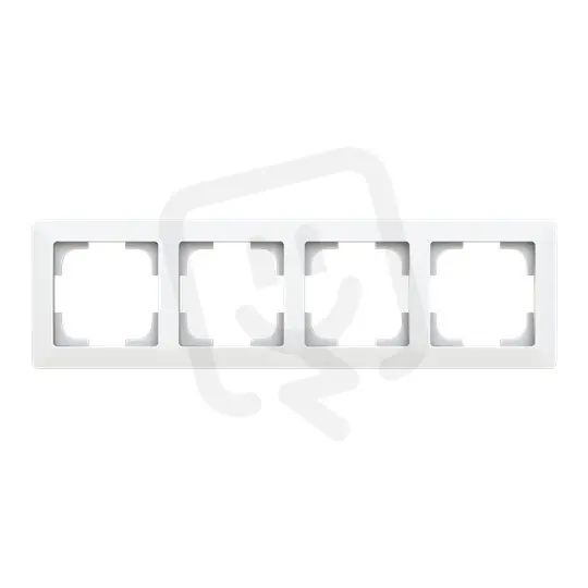 Koupit Online Čtyřrámeček ABB ZONI vodorovná i svislá montáž matná bílá 3901T-A00040 240