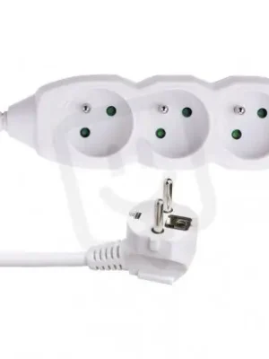 Cenový Hit Prodlužovací kabel 3 m 3 zásuvky bílý PVC 1mm2 EMOS P0313
